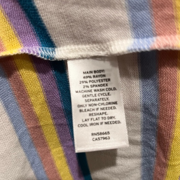 NWT BP multicolor ruffle hem tank medium - Picture 3 of 3